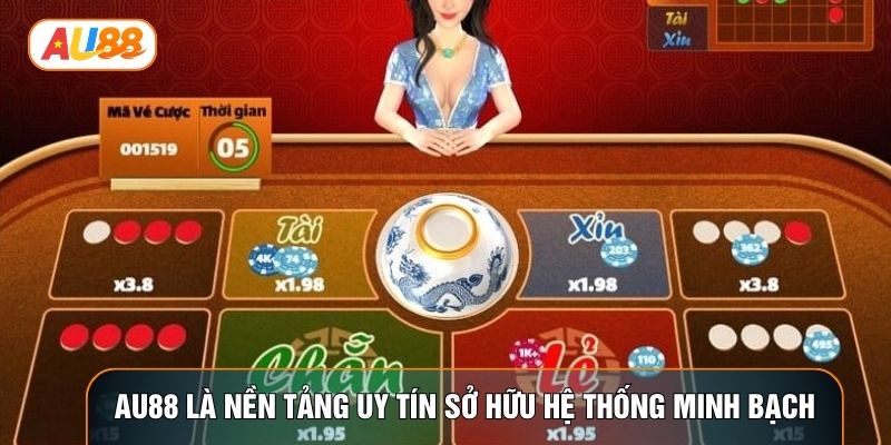 AU88 là nền tảng uy tín sở hữu hệ thống minh bạch