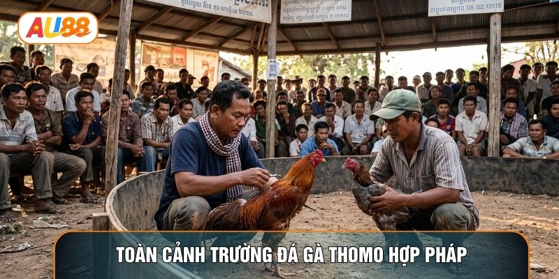 Toàn cảnh trường đá gà Thomo hợp pháp